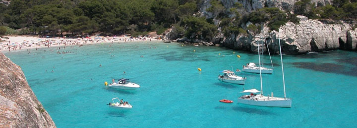 angeltourenmenorca.de Bootstouren auf Cala Canutells Menorca